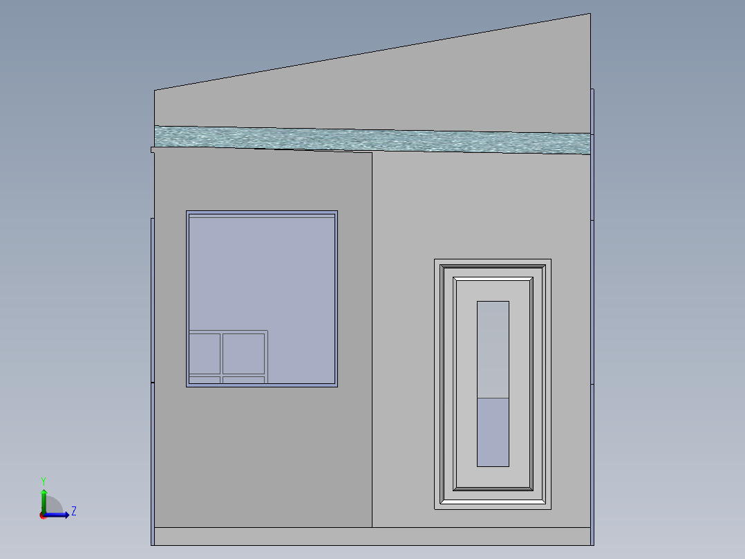房子、建筑(218)左视图