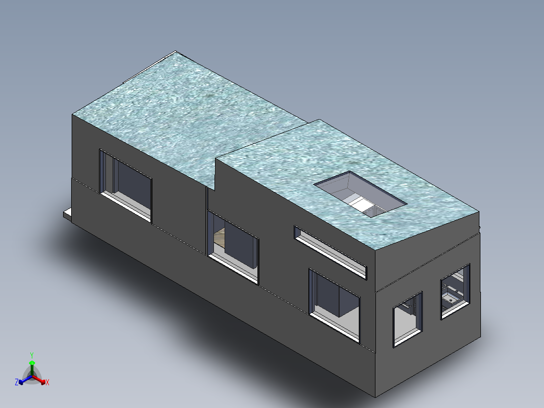 房子、建筑(218)正等轴测图