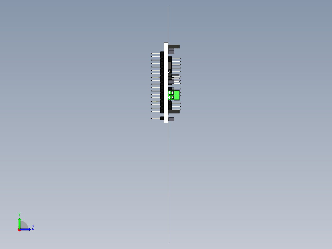 A0003354-DFRobot扩展板允许通过3针连接器左视图