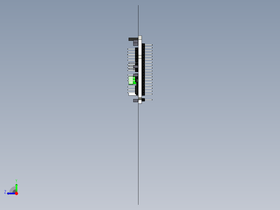 A0003354-DFRobot扩展板允许通过3针连接器右视图