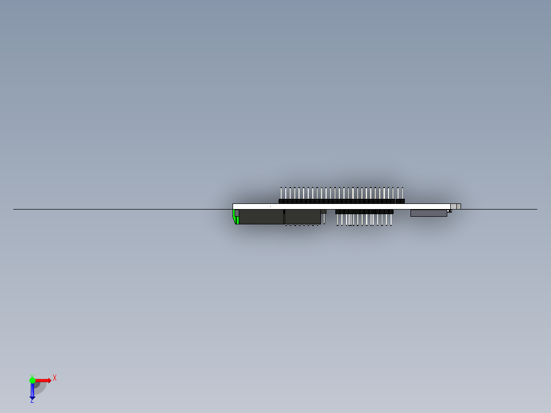 A0003354-DFRobot扩展板允许通过3针连接器俯视图