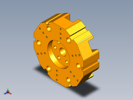 车床六工位转塔刀架设计含ug三维8张CAD图