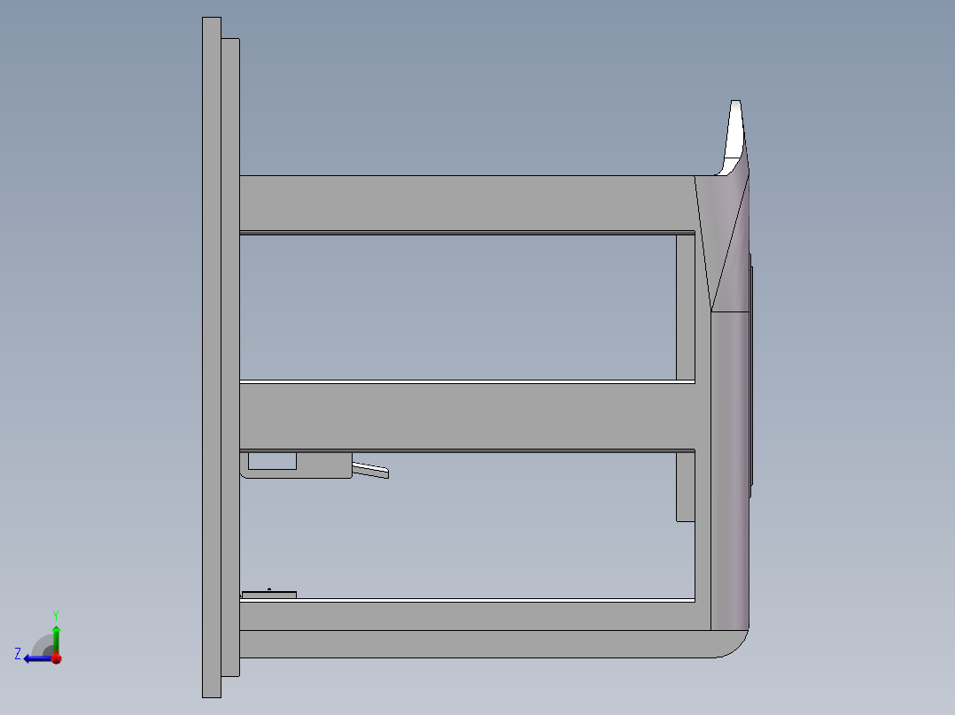 候车厅设计右视图