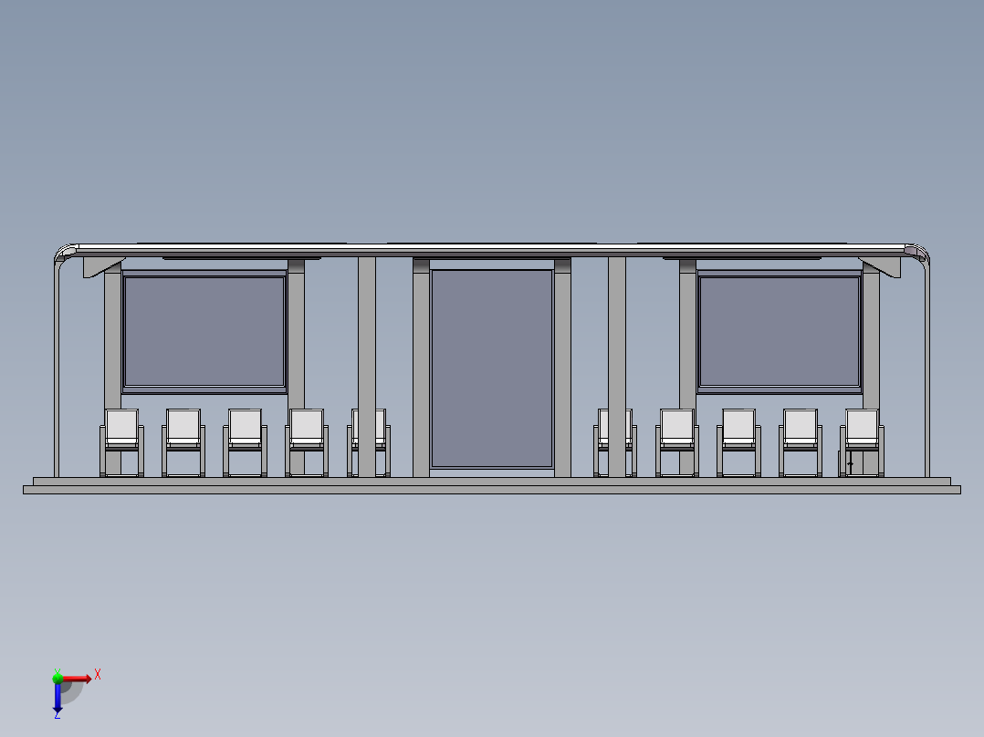 候车厅设计俯视图