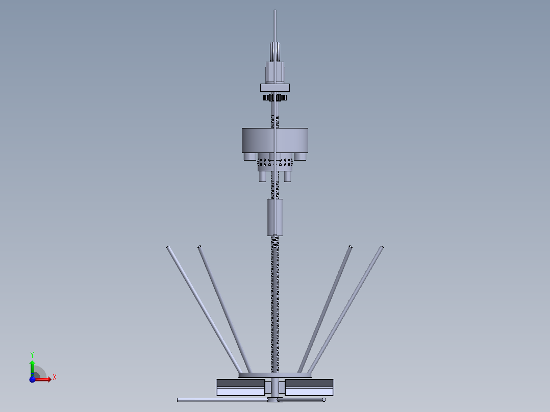 工业污水处理机前视图