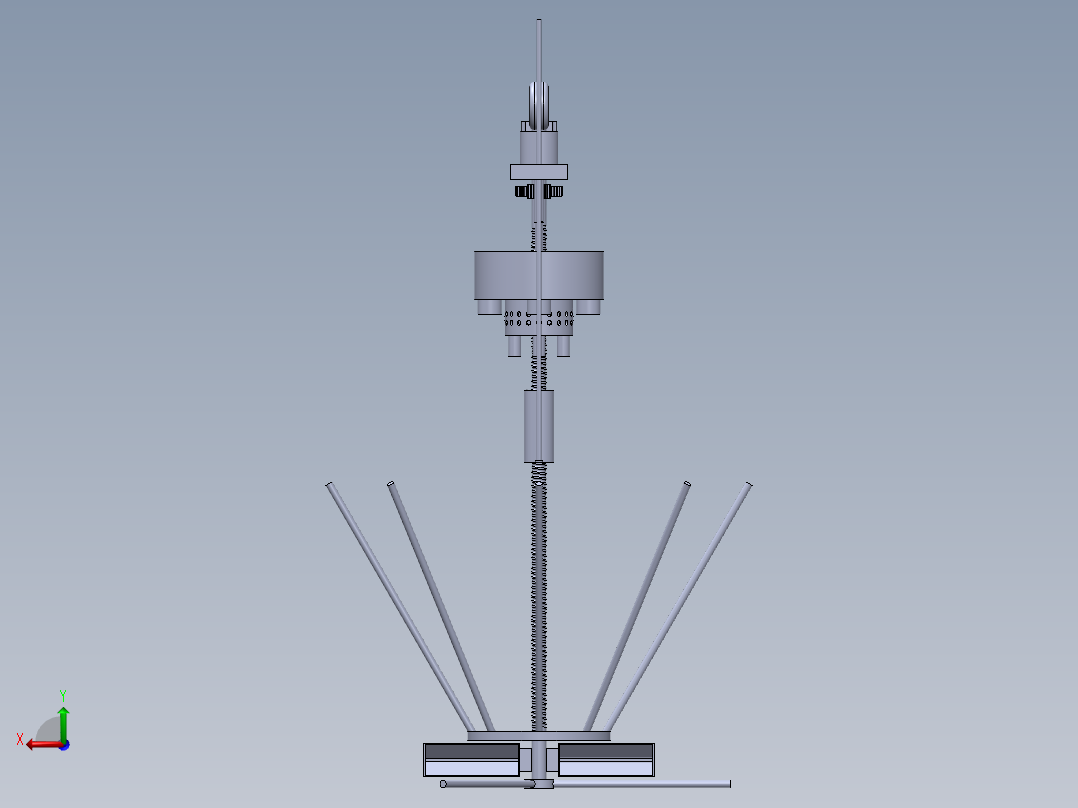 工业污水处理机后视图
