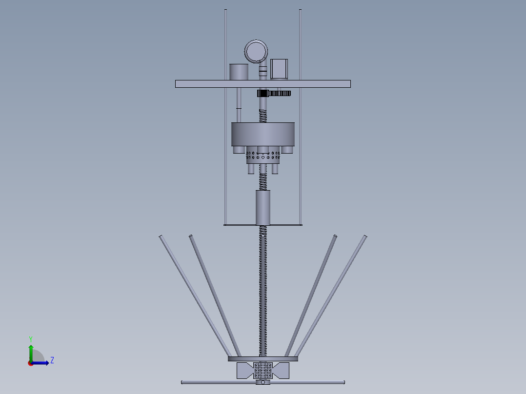 工业污水处理机左视图