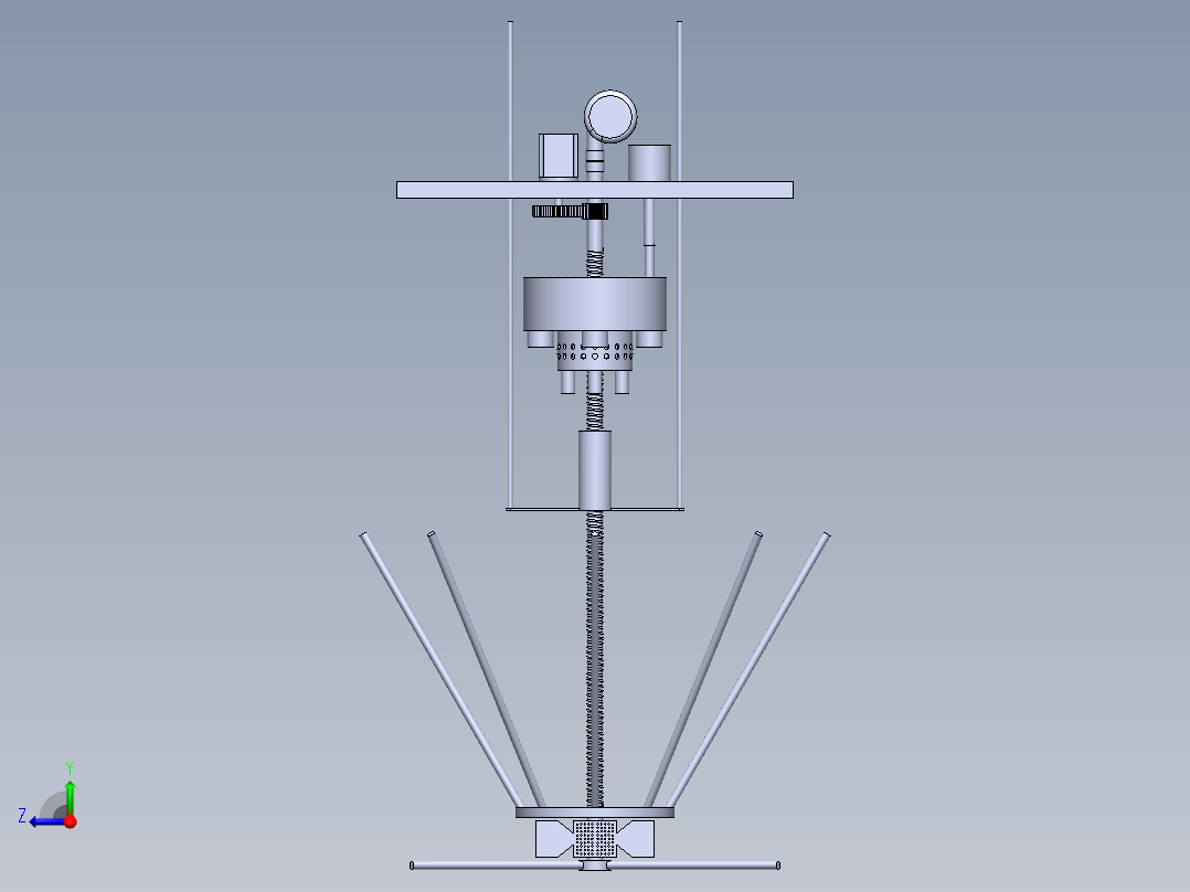 工业污水处理机右视图