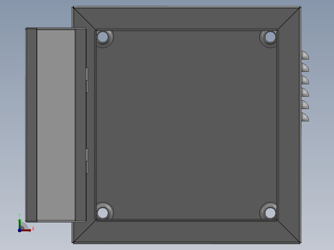 电气外壳前视图