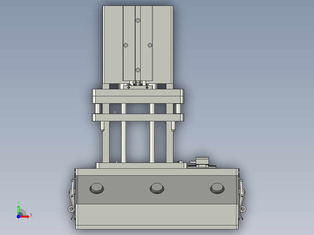 探针机构和电子元件检测装置前视图