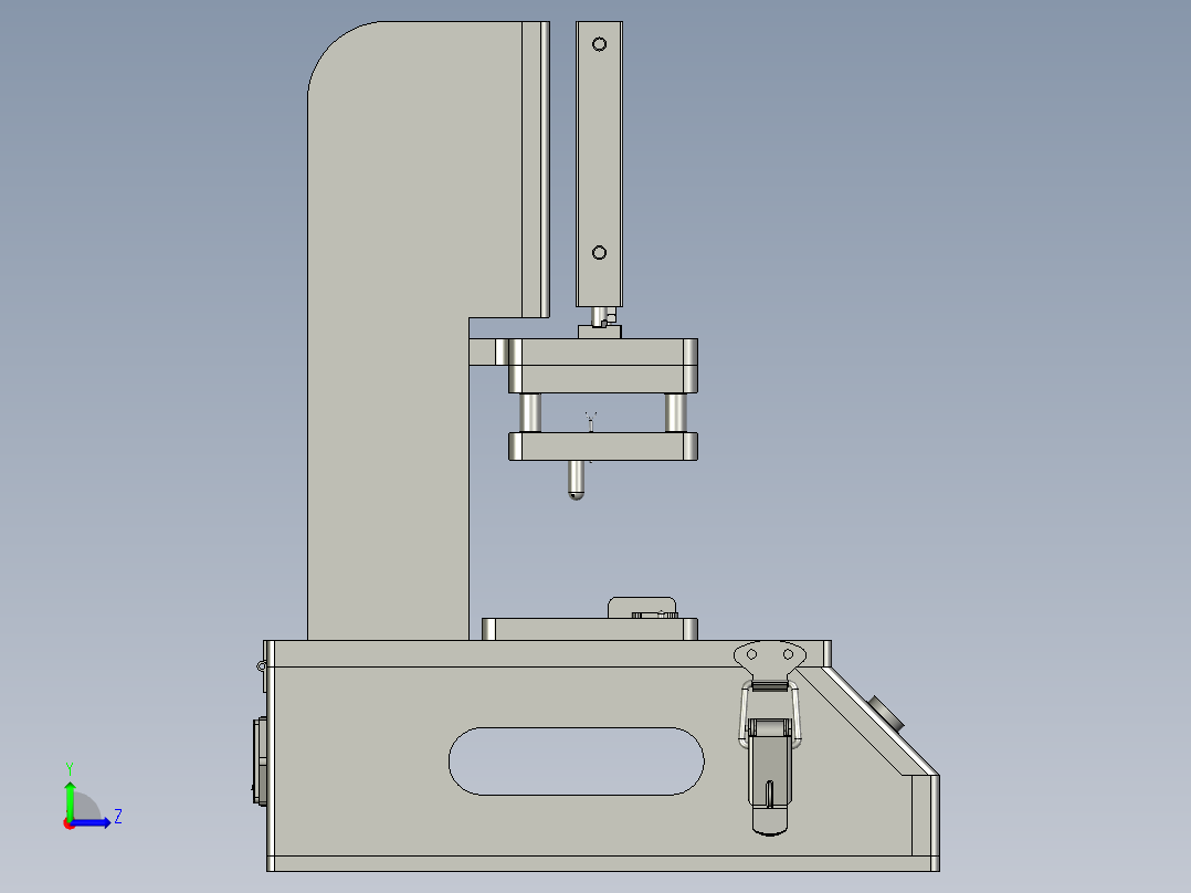 探针机构和电子元件检测装置左视图
