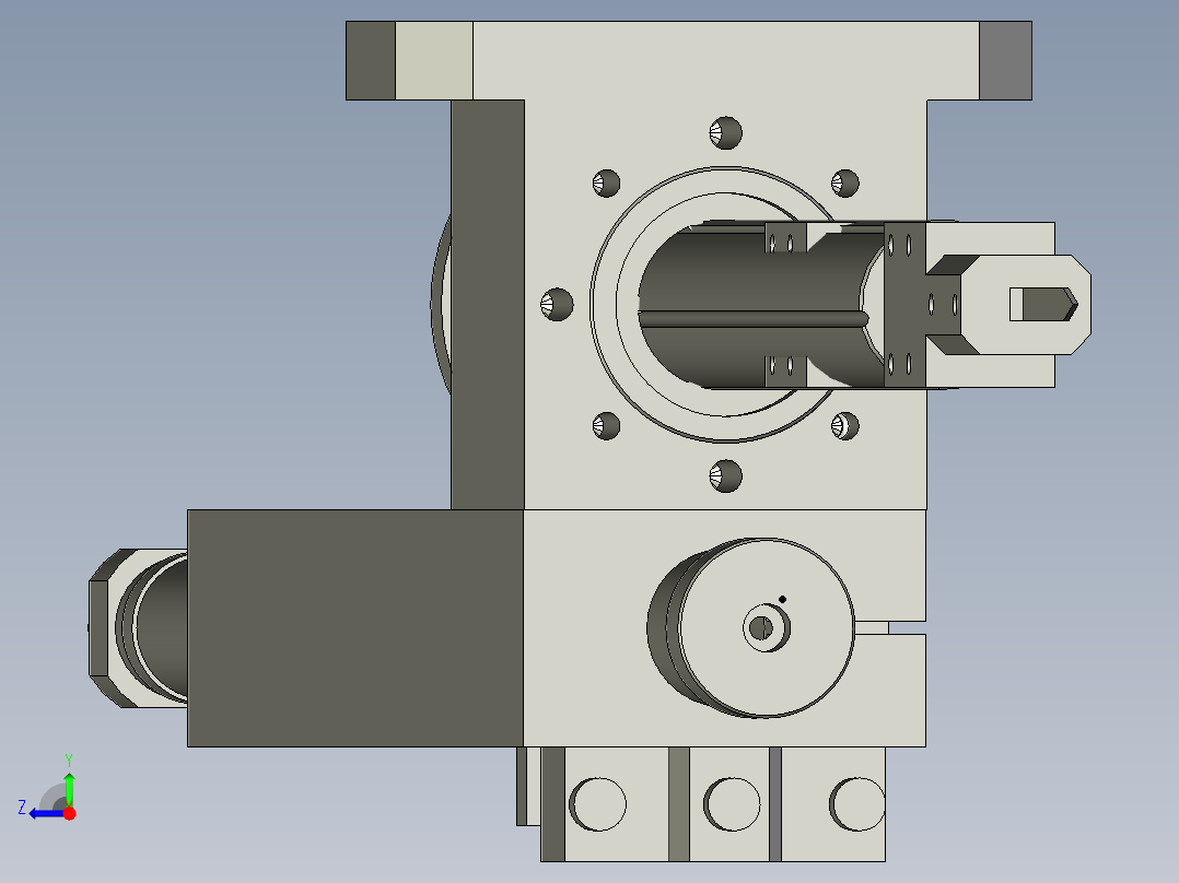 车刀组件右视图