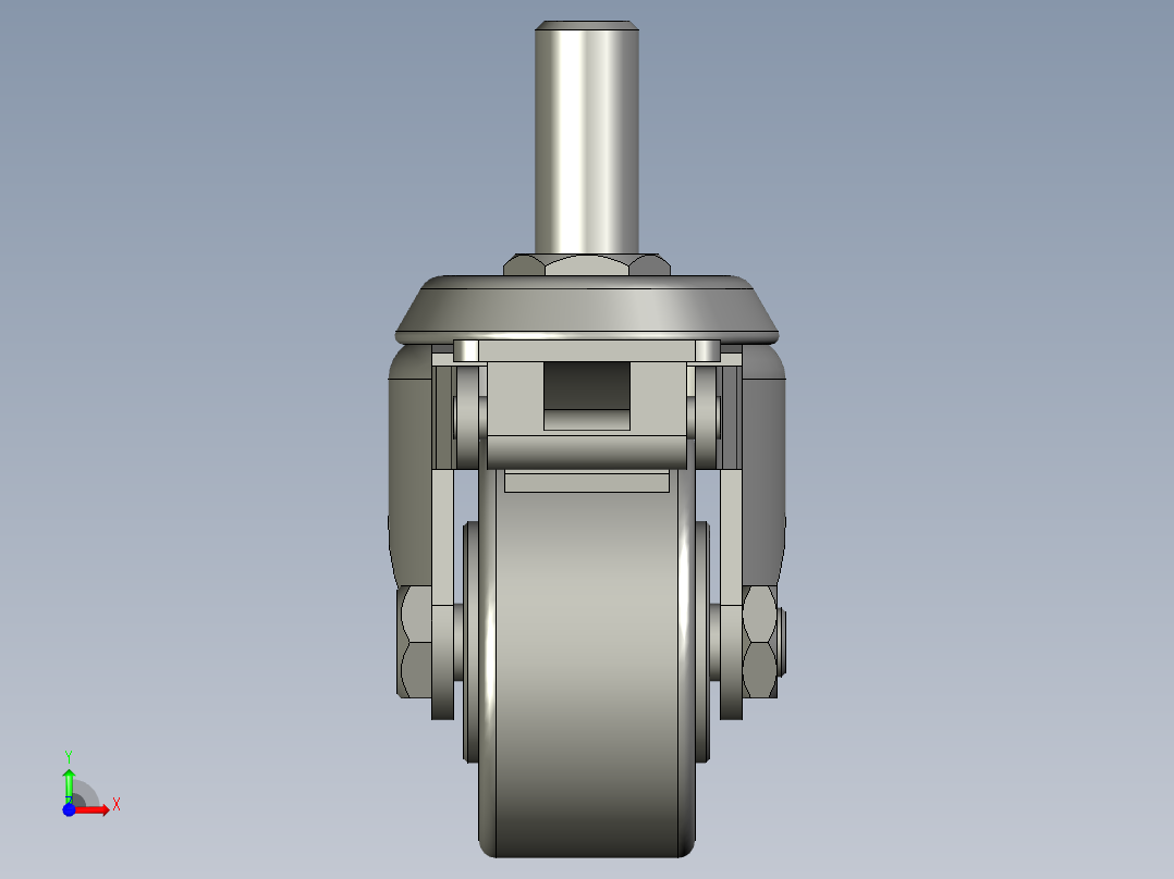 脚轮CKM02-D50-PA怡合达前视图
