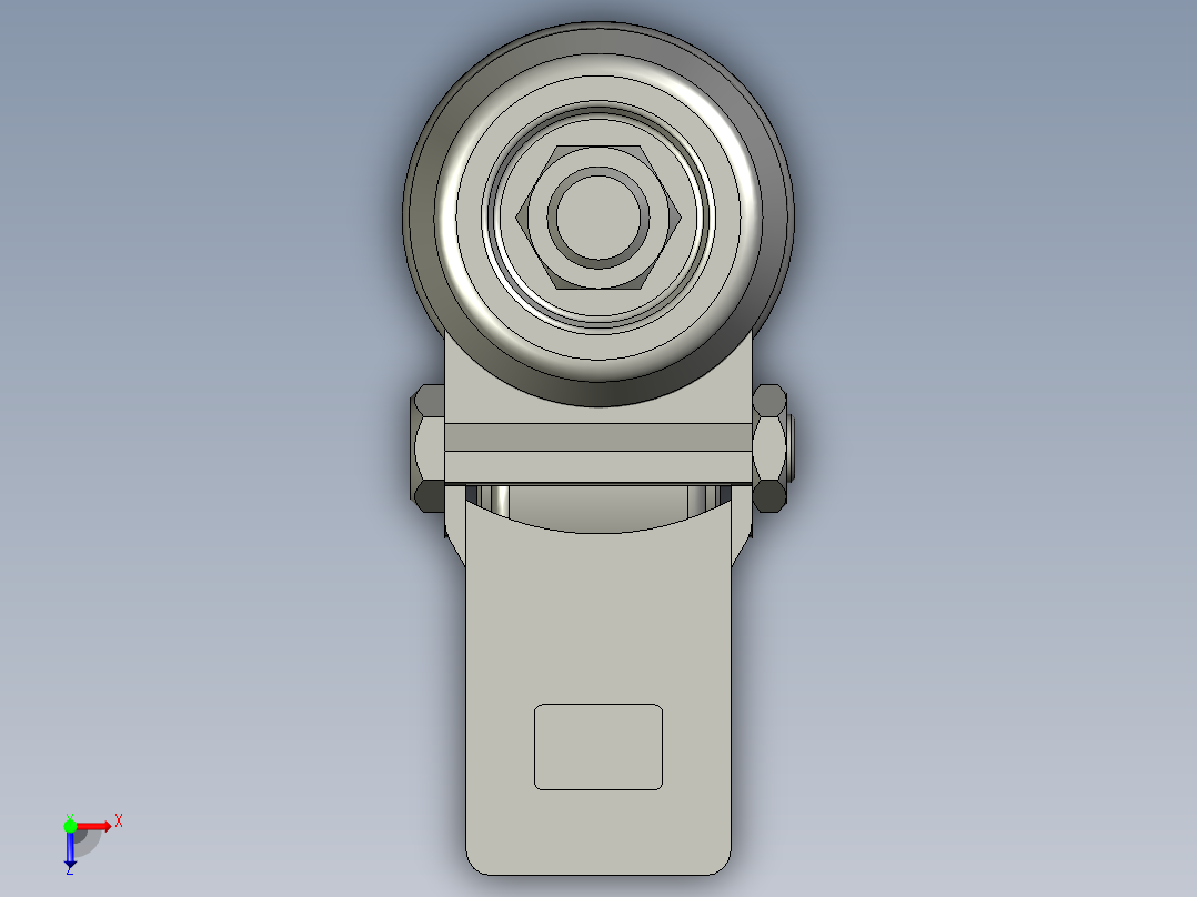 脚轮CKM02-D50-PA怡合达俯视图