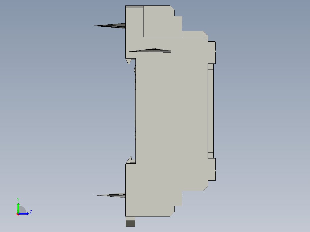 RXZE1M2C继电器底座左视图