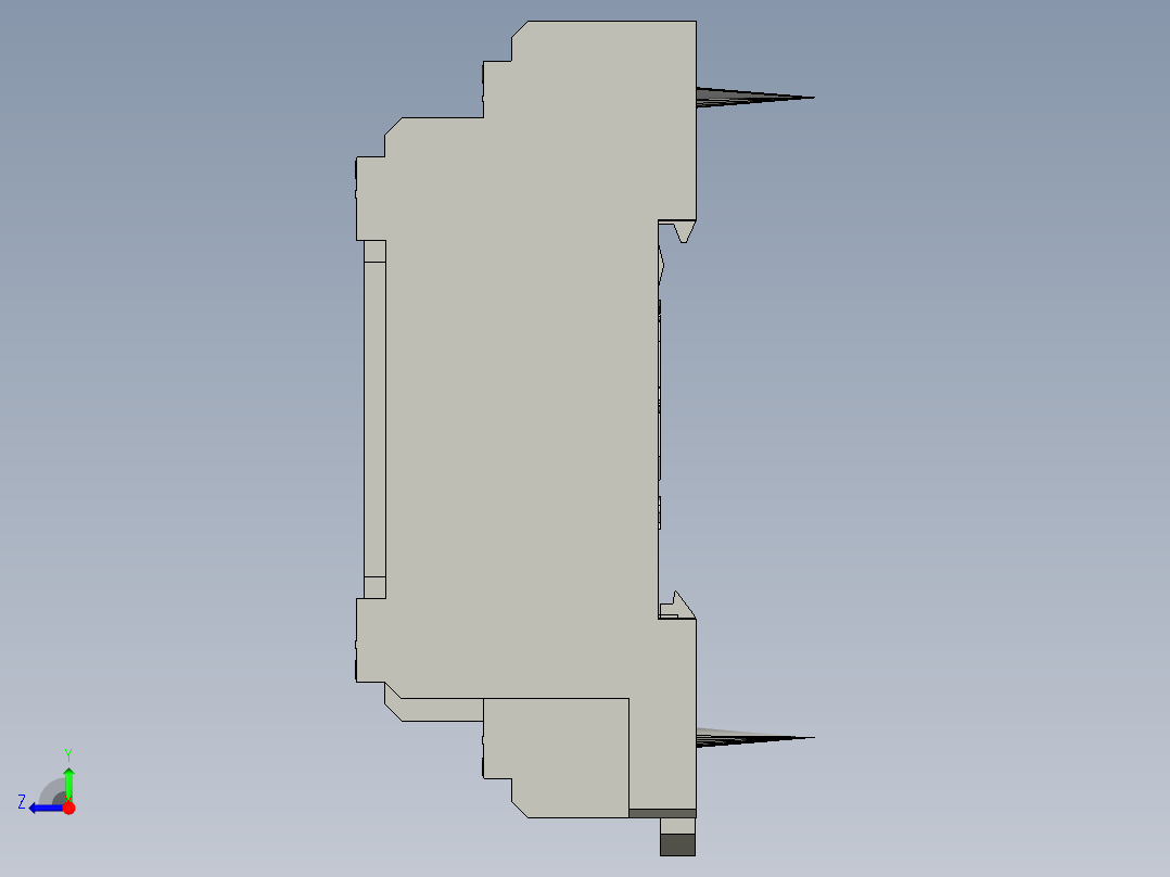 RXZE1M2C继电器底座右视图