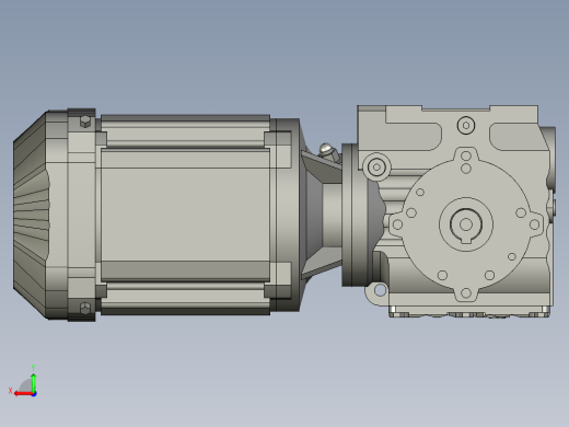 SA47DRN90S4-M5-180减速电机后视缩略图