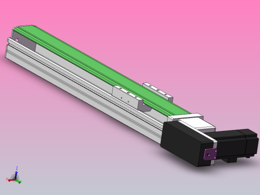 DMB65-RBCM同步带模组直线滑台（电机右后折）[DMB45-L66S300-DT100-C2D-RBCM]
