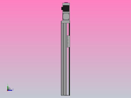 DMB65-RBCM同步带模组直线滑台（电机右后折）[DMB45-L66S300-DT100-C2D-RBCM]左视缩略图