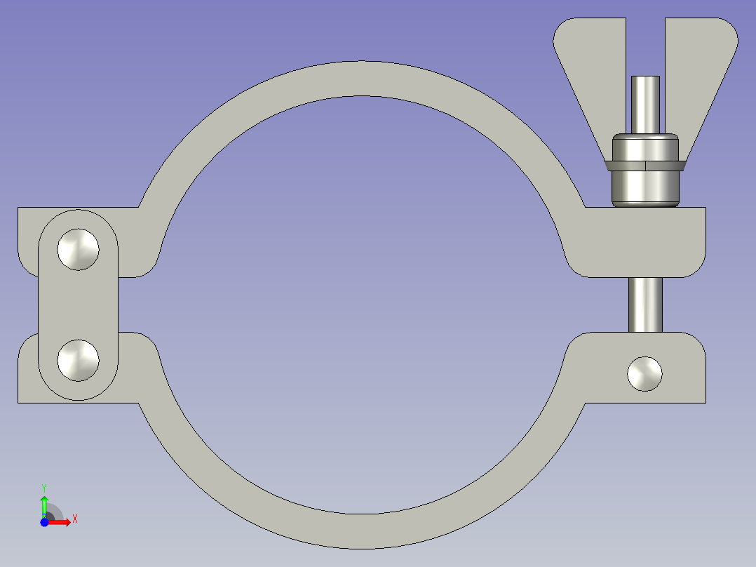 冲压卡箍119前视图