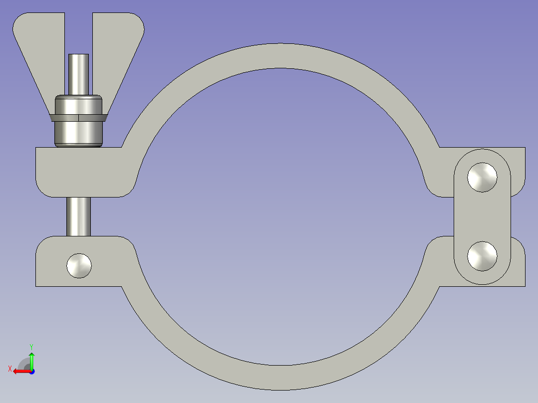 冲压卡箍119后视图