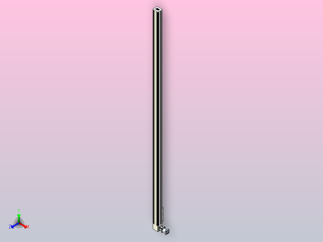 伺服电机集成皮带传动直线执行器TPA-OCB-140-256-L4550-DR-J90-N3主视图