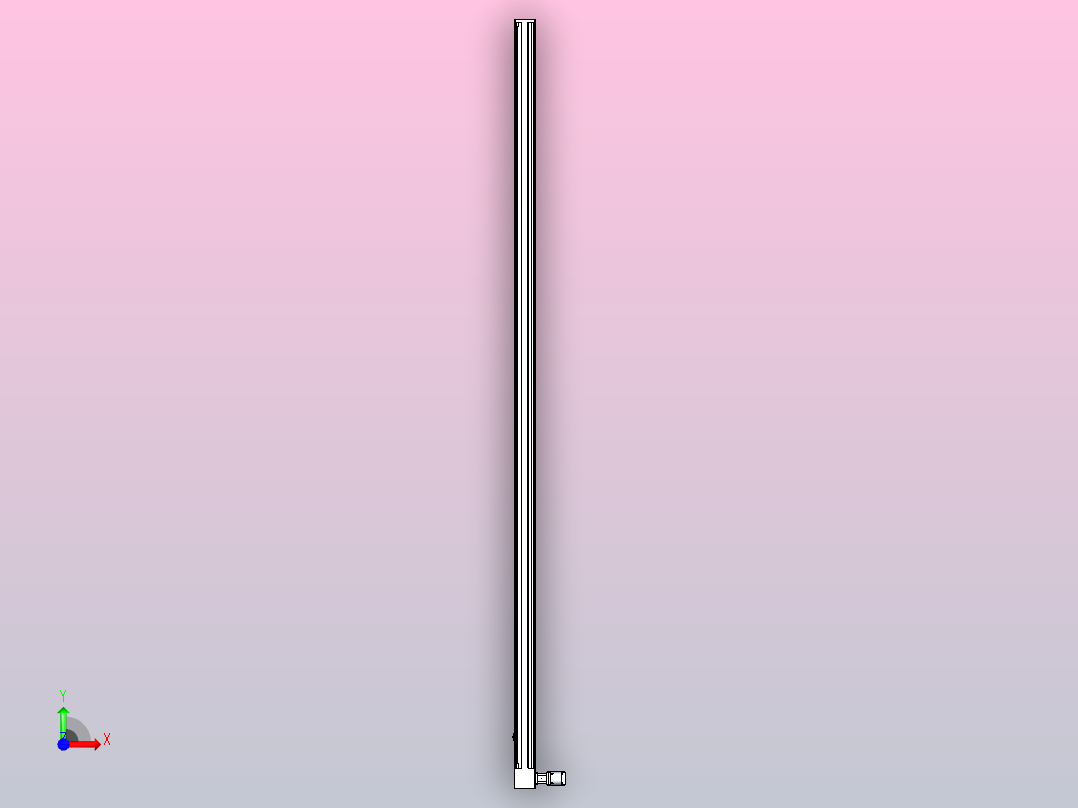 伺服电机集成皮带传动直线执行器TPA-OCB-140-256-L4550-DR-J90-N3前视图