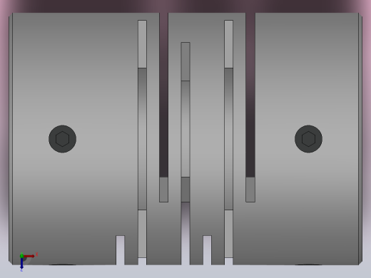 平行切缝联轴器JT[JT40-12-12]俯视缩略图