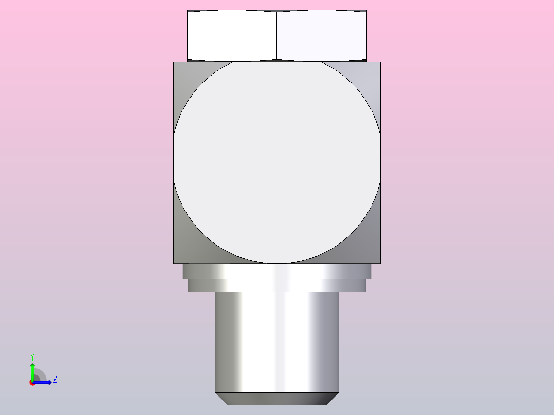 高压班卓琴弯头WH10ZLRKDSCF左视图