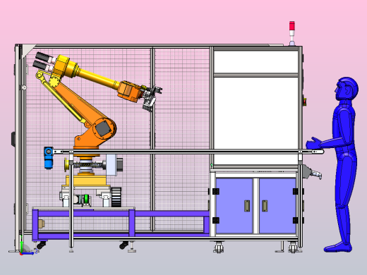 汽车接口测试设备，地轨机器人左视缩略图