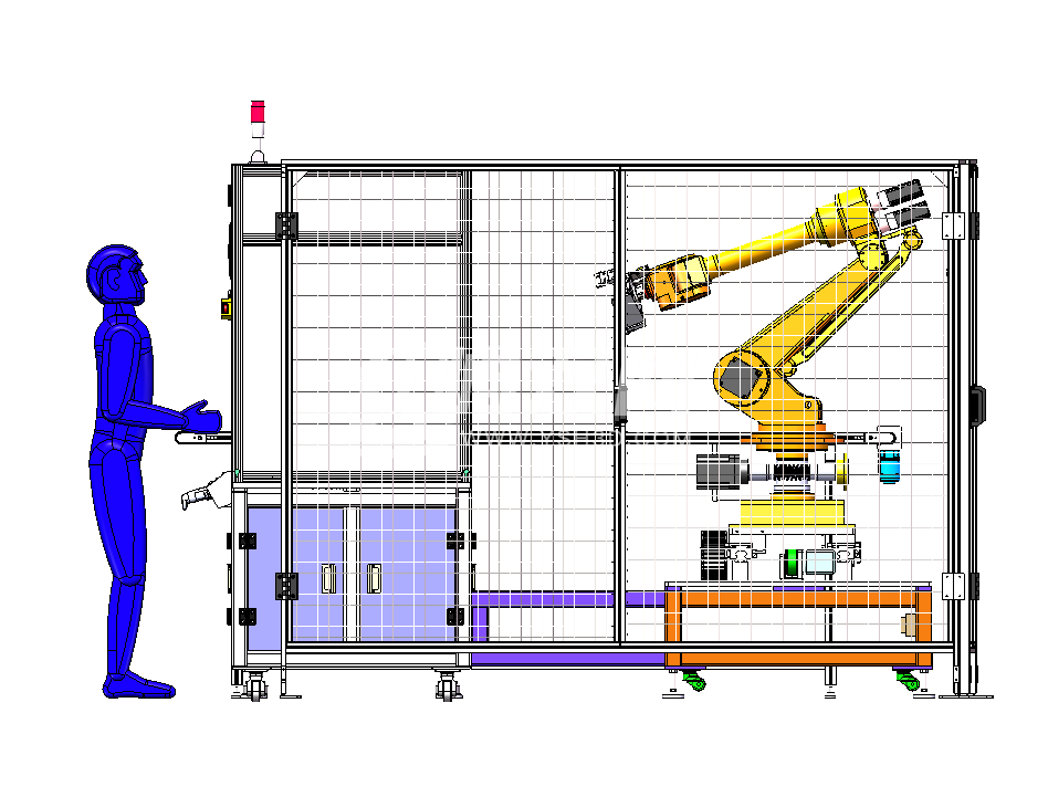 汽车接口测试设备，地轨机器人