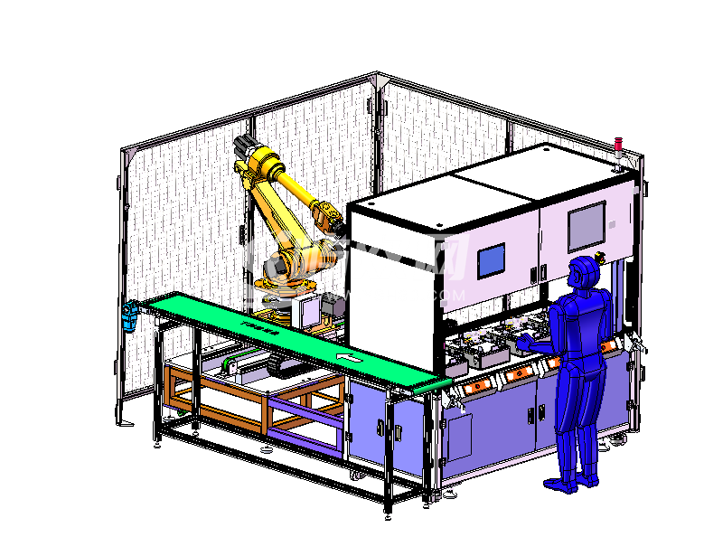 汽车接口测试设备，地轨机器人