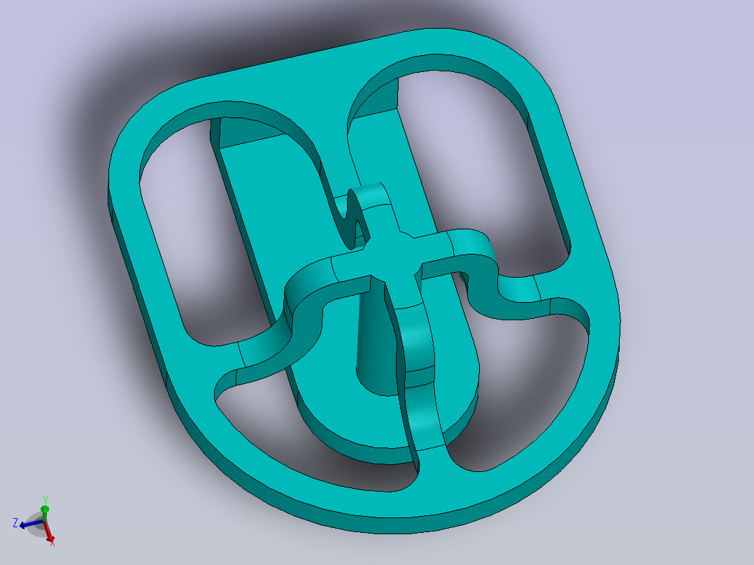具有多功能的SOLIDWORKS实践零件主视图