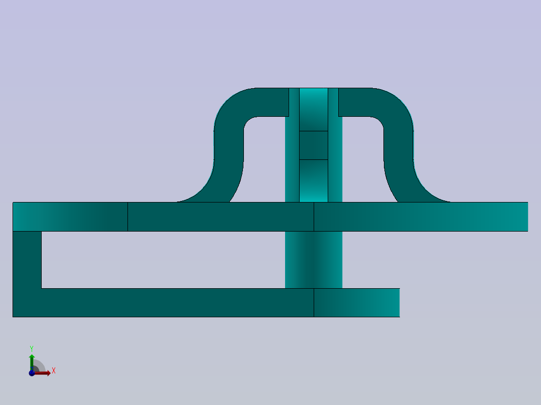 具有多功能的SOLIDWORKS实践零件前视图