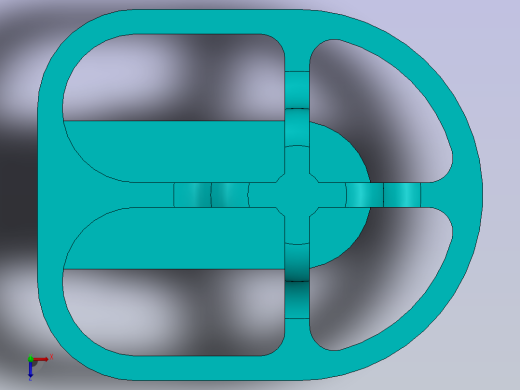 具有多功能的SOLIDWORKS实践零件俯视缩略图