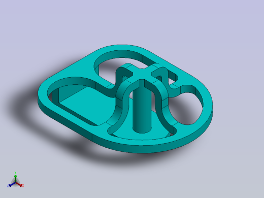 具有多功能的SOLIDWORKS实践零件正等轴测缩略图