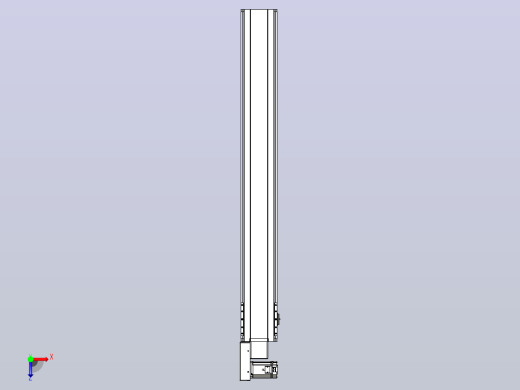 皮带直线轴半封闭可选导轨TPA-HNB-175D-140-L1300-ML-Y-P75-N3俯视缩略图