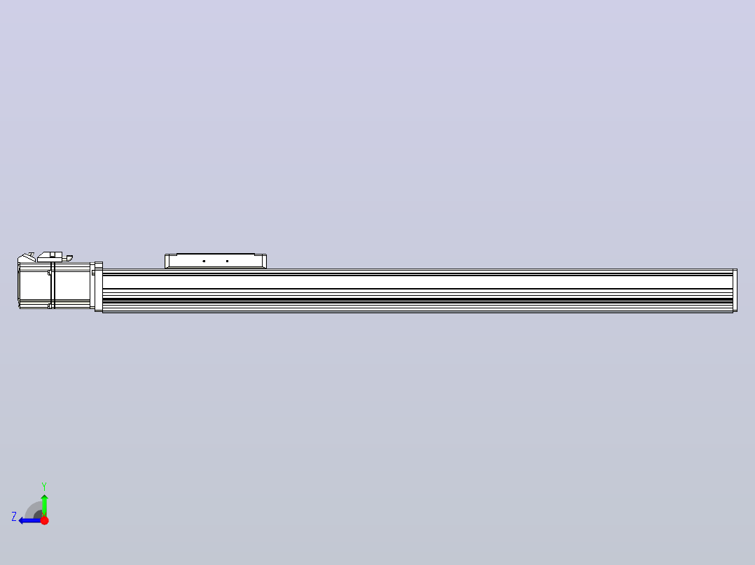 滚珠丝杠直线轴带导轨全封闭TPA-HCR-105D-1610C-L550-M-C-P40-N3右视图