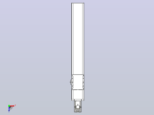 滚珠丝杠直线轴带导轨全封闭TPA-HCR-105D-1610C-L550-M-C-P40-N3俯视缩略图