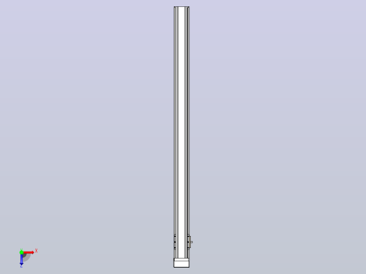 日规模组半封闭丝杆TPA-HNR-65S-1610C-L950-MP-C-P20-N3俯视缩略图