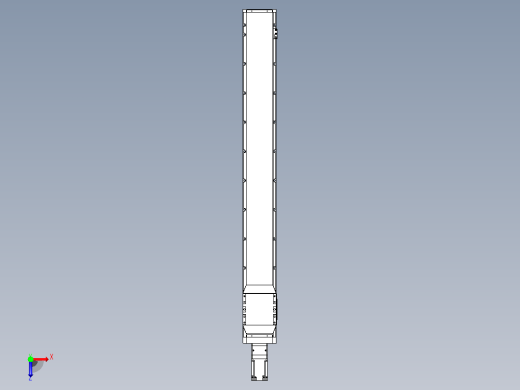 滚珠丝杠直线轴内置导轨TPA-GCR-170-2510C-L1400-M-M75-N3俯视缩略图