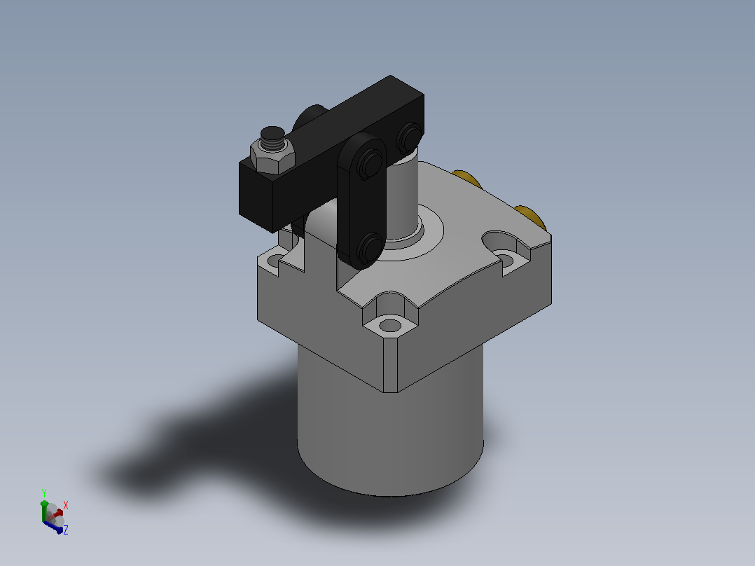 HCLU-E上法兰油压杠杆缸[HCLU-04LE]主视图