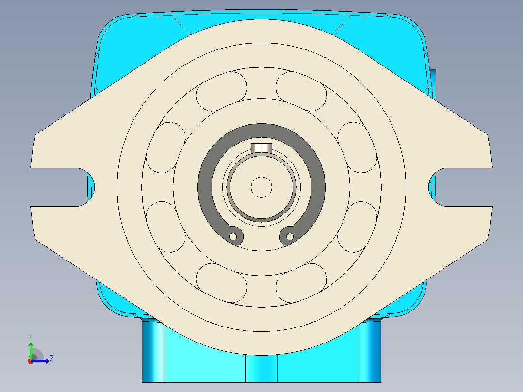 海特克内啮合齿轮泵HG0-13-01R-VPC左视图
