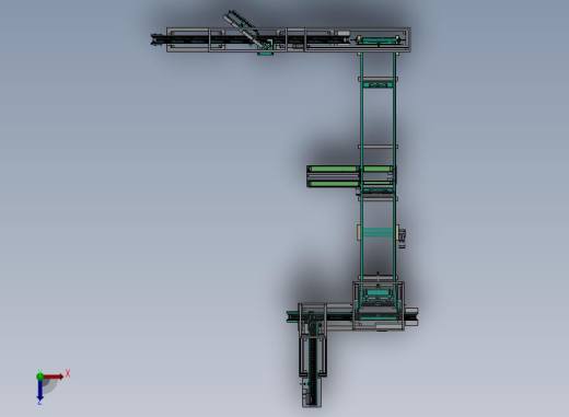 自动组装检测流水线俯视缩略图