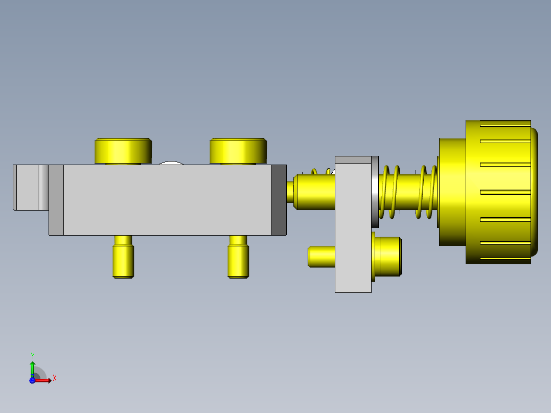 粘接夹具前视图