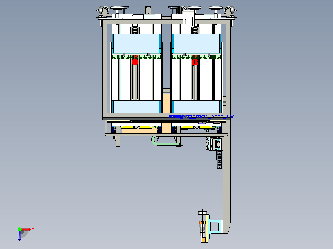 汽车后视镜电机组装机pro5.0.zip俯视图
