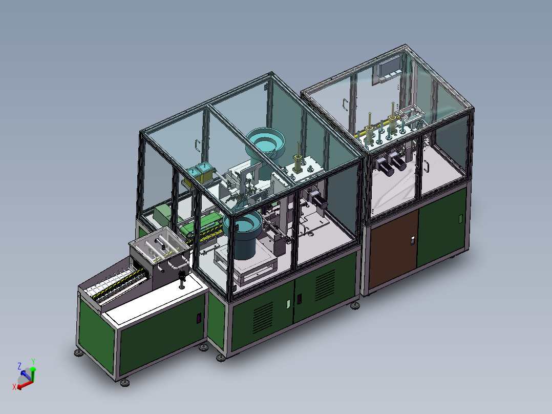 电机转子生产线3D图纸 G81 非标自动化设备3D图纸3D模型