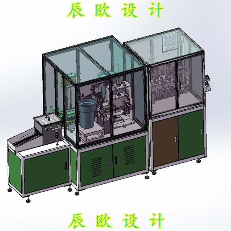 电机转子生产线3D图纸 G81 非标自动化设备3D图纸3D模型