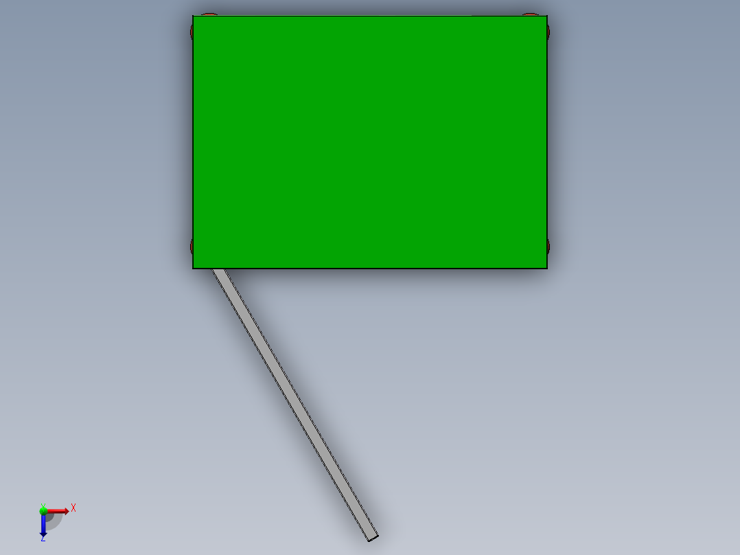 一个不锈钢制作的柜子俯视图