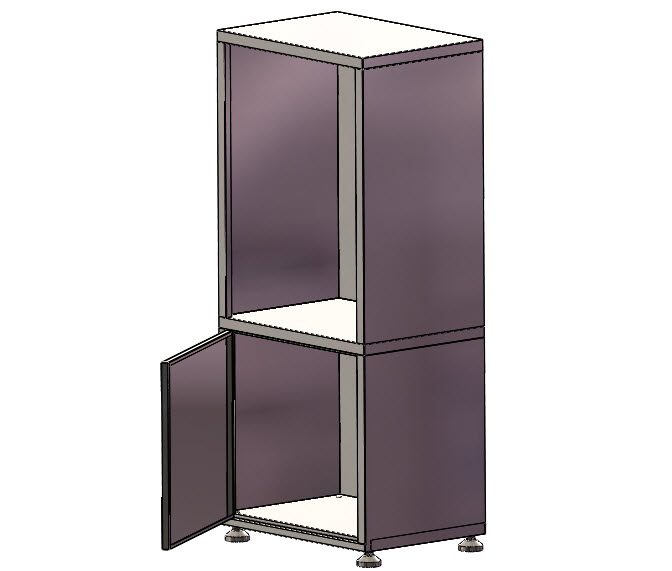 一个不锈钢制作的柜子